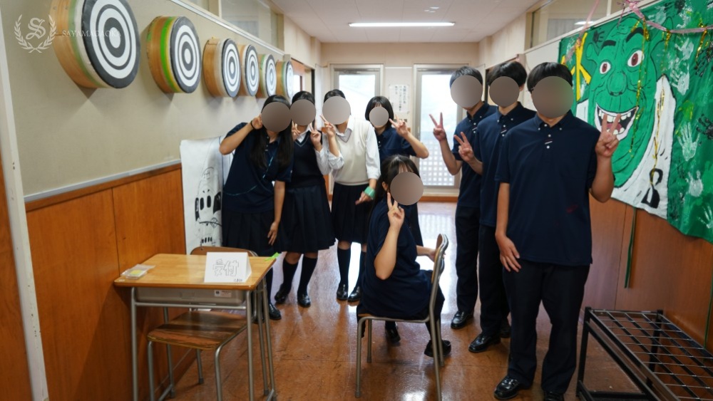 弓道部の展示風景