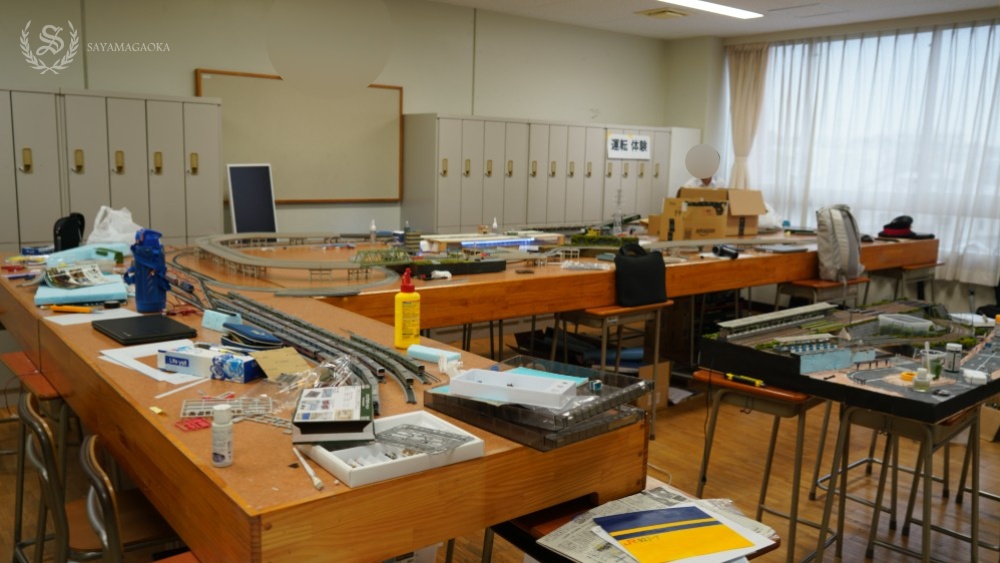 交通研究同好会の展示風景