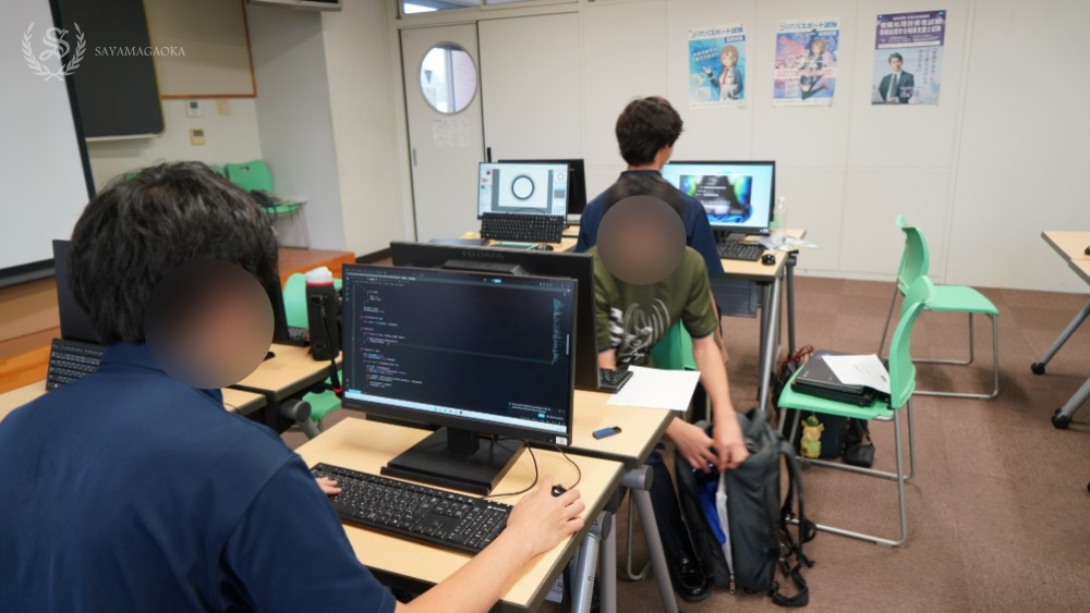 情報科・有志生徒の展示風景