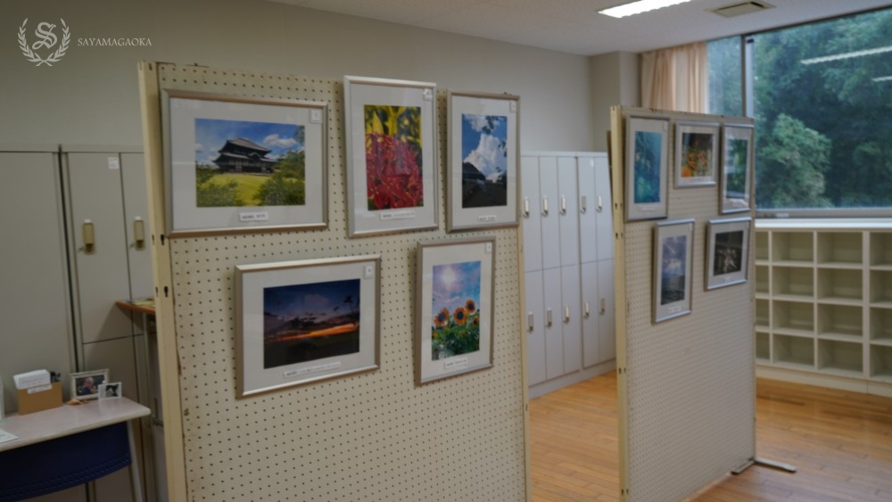 写真同好会の展示風景